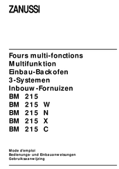 Zanussi BM 215 C Bedienungs- Und Einbauanleitung