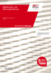 WAREMA Sonea S40 Bedienungs- Und Wartungsanleitung