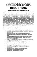 Electro-Harmonix RING THING Bedienungsanleitung