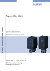 bürkert 3280 Bedienungsanleitung