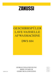 Zanussi DWS 684 Gebrauchsanweisung