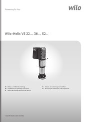 Wilo Helix VE 36 Serie Einbau- Und Betriebsanleitung