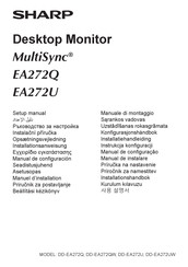 Sharp MultiSync EA272U Installationsanweisung