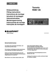 Bosch Blaupunkt Toronto RDM 126 Einbauanleitung