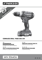 Parkside PABS 20-Li D4 Originalbetriebsanleitung