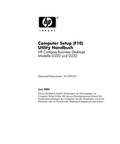 HP Compaq Business D220 Handbuch