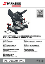 Parkside Performance PAKSP 20-Li A1 Originalbetriebsanleitung