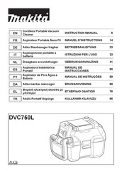Makita DVC750LZ Betriebsanleitung