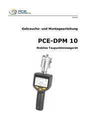 PCE Instruments PCE-DPM 10 Gebrauchs- Und Montageanleitung
