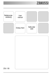 Zanussi ZOU 135 Bedienungsanleitung