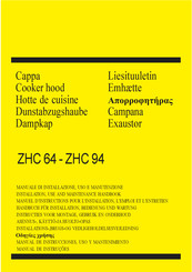 Zanussi ZHC 94 Handbuch Für Installation, Bedienung Und Wartung