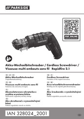 Parkside RAPIDFIRE 2.1 Originalbetriebsanleitung
