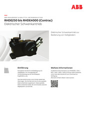 Abb RHDE250 Betriebsanleitung