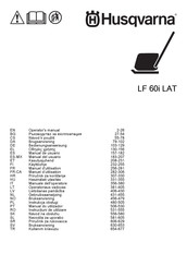 Husqvarna LF 60i LAT Bedienungsanweisung