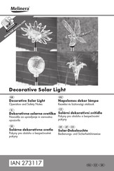 Melinera 273117 Bedienungs- Und Sicherheitshinweise