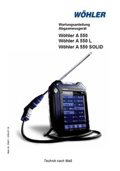 Wohler A 550 SOLID Bedienungsanleitung