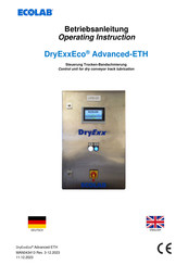 ECOLAB DryExxEco Advanced-ETH Betriebsanleitung