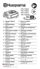 Husqvarna P4A 18-B108 Betriebsanleitung