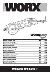 Worx WX423 Serie Bedienungsanleitung