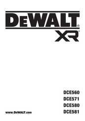 Dewalt XR DCE560D1 Bersetzt Von Den Originalanweisungen