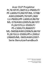 Acer AWU2007-Serie Benutzerhandbuch