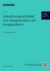Siemens iQ500 ED FQ1 Serie Gebrauchsanleitung
