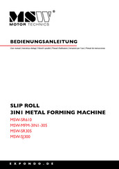 MSW MSW-SR305 Bedienungsanleitung