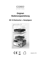 CASO DESIGN ED 10 Original Bedienungsanleitung