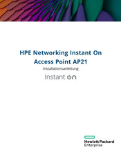 HP HPE Networking Instant On Access Point AP21 Installationsanleitung