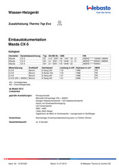 Webasto Thermo Top Evo Einbaudokumentation