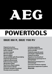 AEG SB2E 1100 RV Originalbetriebsanleitung