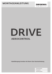 Siegenia DRIVE AEROCONTROL Montageanleitung