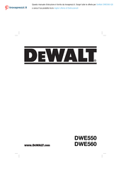 DeWalt DWE550 Bersetzt Von Den Originalanweisungen