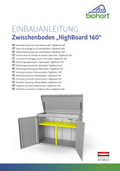 biohort HighBoard 160 Einbauanleitung