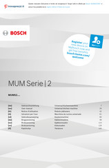 Bosch MUMS2TW01 Gebrauchsanleitung