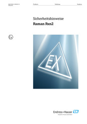 Endress+Hauser Raman Rxn2 Sicherheitshinweise