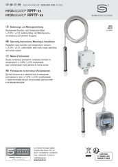 S+S REGELTECHNIK HYGRASGARD RPFF-25-I Bedienungs- Und Montageanleitung