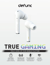 defunc TRUE GAMING Bedienungsanleitung