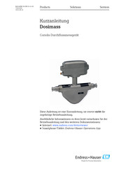 Endress+Hauser Dosimass Kurzanleitung