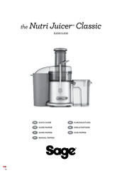 Sage the Nutri Juicer Classic SJE95 Kurzanleitung