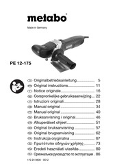 Metabo PE 12-175 Originalbetriebsanleitung