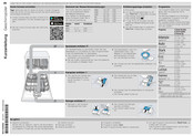 Bosch SMV6ZBX03D Kurzanleitung