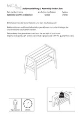 MCA furniture BANTRY-B2 60 52550EM9 Aufbauanleitung