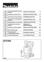 Makita DVC665Z Betriebsanleitung