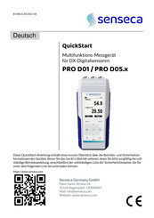 senseca PRO D01 Kurzanleitung