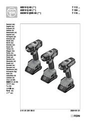 Fein 7 116-Serie Bedienungsanleitung