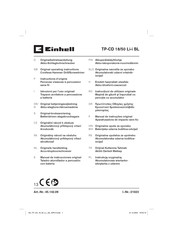 EINHELL 45.142.09 Originalbetriebsanleitung