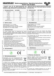 Multiplex ROXXY C35-48-990kV Bedienungsanleitung