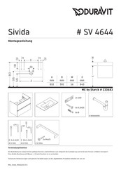 Duravit Sivida SV 4644 Montageanleitung