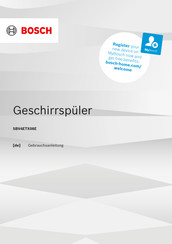 Bosch SBV4ETX08E Gebrauchsanleitung